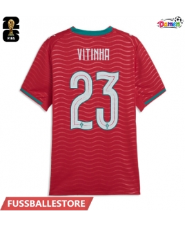 Günstige Portugal Vitinha #23 Heimtrikot Damen WM 2026 Kurzarm